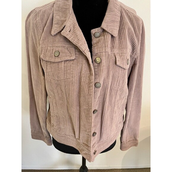 Fashion Nova Pink Corduroy Long Sleeve Jacket Size Large NEW - Picture 4 of 7